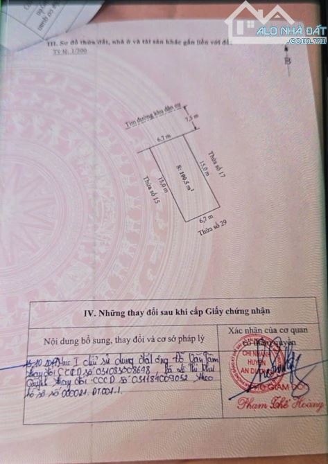 Bán đất tái định cư Lê Lợi, An Dương Hải Phòng giá 20tr/m