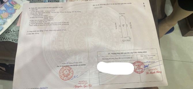 Bán 90m2 đất Quỳnh Hoàng Nam Sơn An Dương
