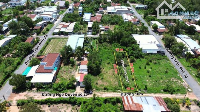 Bán 10 x 28 Trần Phú hòa thành Tây ninh chỉ 115 tr/ mét