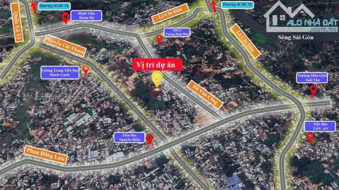Đất trung tâm Thủ Dầu Một đường 7m ô tô vào tận cửa, sổ đỏ trao tay, tiện ích liền kề - 1