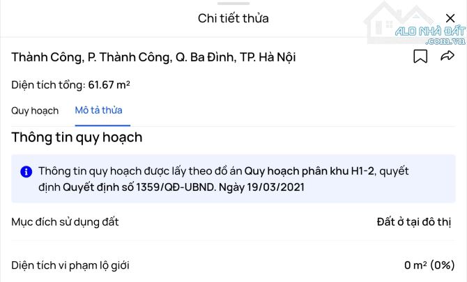 HUỲNH THÚC KHÁNG - VỈA HÈ KINH DOANH - Ô TÔ TRÁNH - 57M2 - THỰC TẾ 62M2 - CHỈ 22.5 TỶ - 1