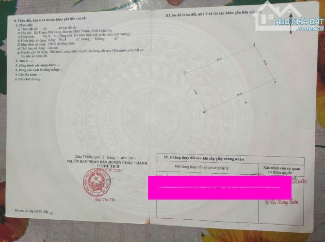 1985m2 lúa có 300 thổ thanh phú long_châu thành_long an 1ty750 triệu vew kênh vườn cây rẻ - 1