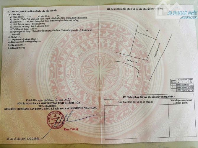 Bán lô góc tại xã Vĩnh Thạnh, Nha Trang . Giá : 2 tỷ 190 triệu - 2