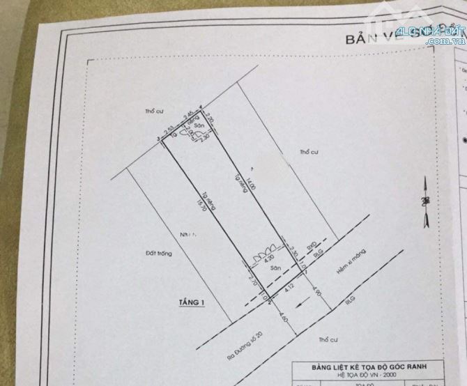 Bán nhà Đường số 20, P.5, Gò Vấp: 4,1(Nở hậu 5m) x 20, giá 7,2 tỷ - 2