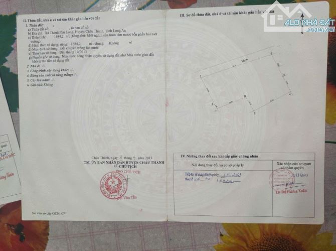 1985m2 lúa có 300 thổ thanh phú long_châu thành_long an 1ty750 triệu vew kênh vườn cây rẻ - 2