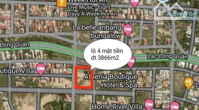 SIÊU PHẨM ĐẤT VÀNG HỘI AN - 3866M2 - 4 MẶT TIỀN - VIEW BIỂN AN BÀNG - FULL THỔ CƯ - CHỈ 3X - 3
