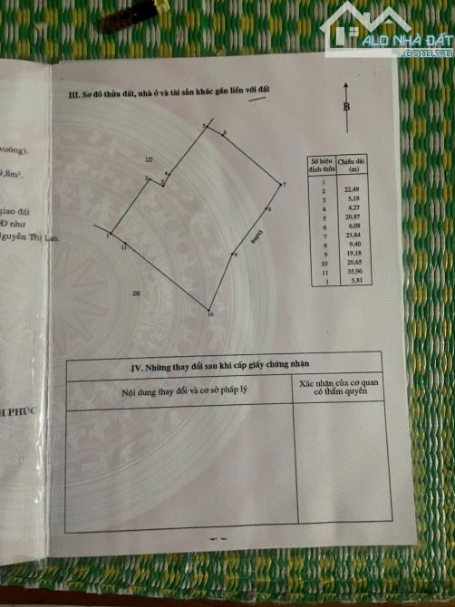 Bán 1740m đất Bồ Lý Tam Đảo mặt tiền 50m đường thông giá ngọt 4,x tỷ mời ae phân lô - 3