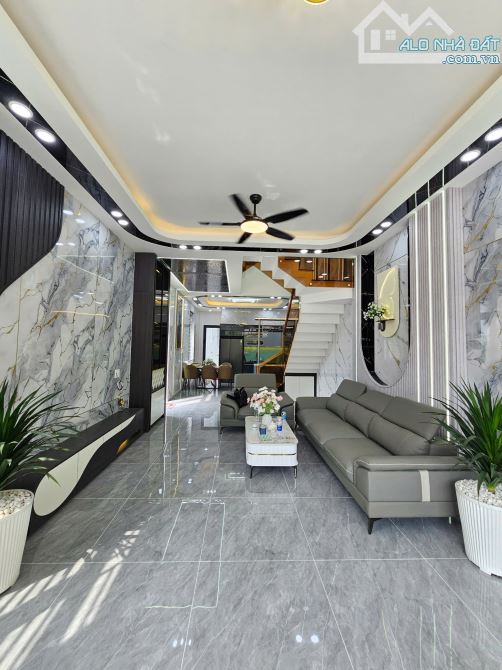 Bán căn góc 1T2L 4.6x20.5m hoàn công, đường N1 KDC Phú Huy p.Bình Chuẩn, ful nội thất - 5