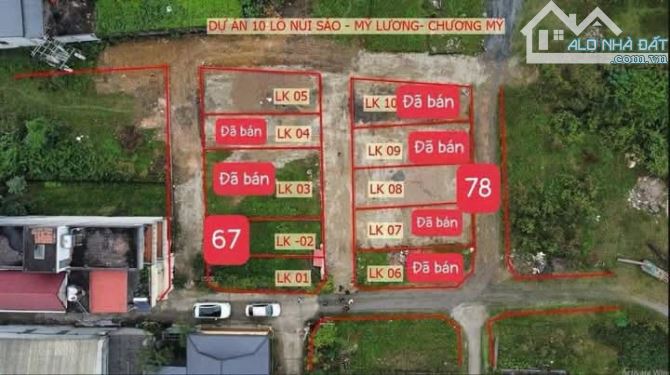 Chính chủ gửi bán DT 78m full thổ 2 mặt tiền lan 3 đường HCM tại Chương Mỹ