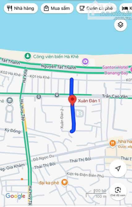 Bán nhà Cấp 4 (kiệt 4m) Xuân Đán 1, Thanh Khê - Gần Biển - DTSD 72m2, Giá 3.50 tỷ TL