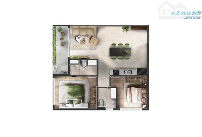 Thanh toán chỉ 250 triệu sở hữu căn hộ cao cấp full nội thất mặt tiền QL13