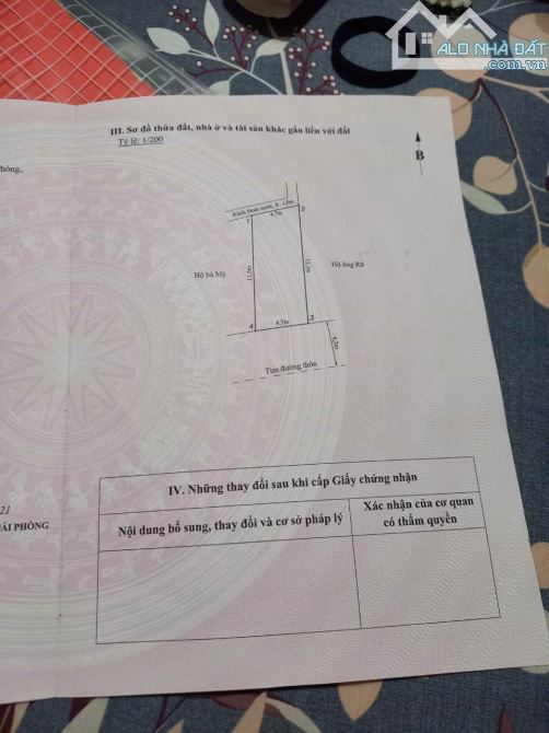 Bán lô 55m2 trục thôn Thọ Linh Minh Tân Kiến Thụy giá chỉ hơn 1 tỷ