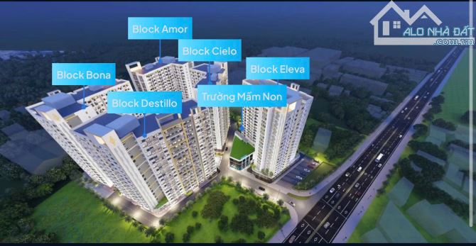 Nhận Booking 20triệu Căn Hộ Destino Centro Tháp CieLo mặt tiền QL1A, gần chợ Bình Chánh