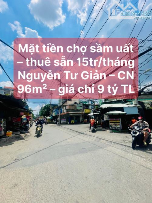 BÁN NHÀ MẶT TIỀN KINH DOANH NGAY CHỢ PHẠM VĂN BẠCH – ĐANG CHO THUÊ 15TR/THÁNG – CHỈ 9 TỶ