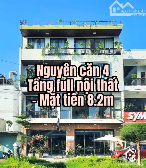 Bán MẶT PHỐ VIP 4 TẦNG full nội thất - Mặt tiền 8.2m Ngay Khu Làng Đại Học Huế🔥