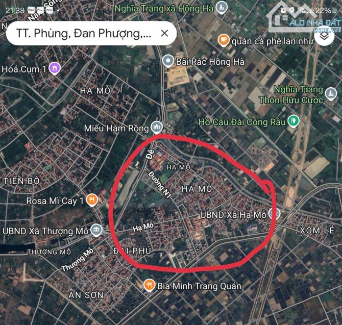 CHÍNH CHỦ GỬI BÁN GẤP – LÔ ĐẤT ĐẤU GIÁ HẠ MỖ – GIÁ RẺ NHẤT THỊ TRƯỜNG