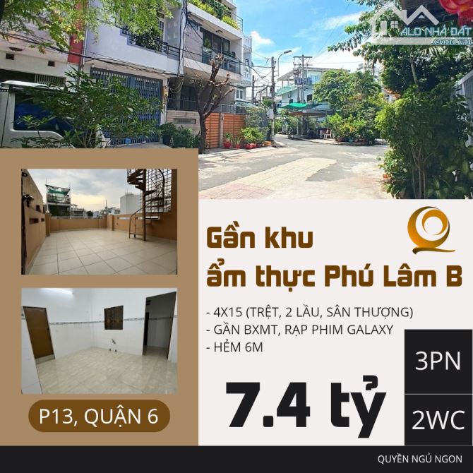 Nhà 4x15, sân thượng ĐÃ lắm, 3PN 2WC gần Galaxy giá chỉ hơn 7 tỷ xíu