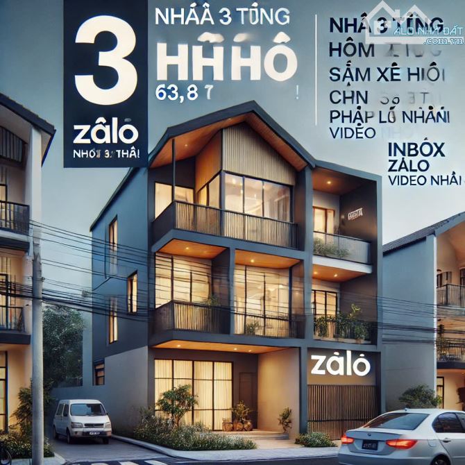💥Bán gấp  Nhà 3 tầng mới đẹp – hẻm xe hơi – Lê Văn Thọ, P.14, Gò Vấp