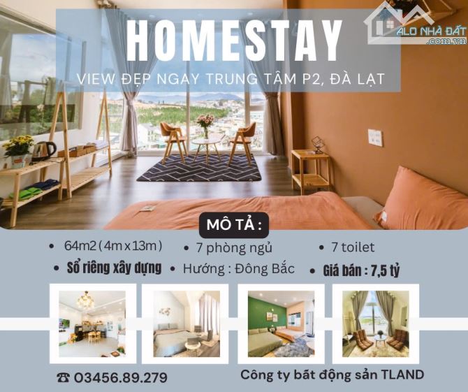 HOMESTAY 7 PHÒNG VIEW ĐẸP – CỔ LOA, P2, ĐÀ LẠT - 1