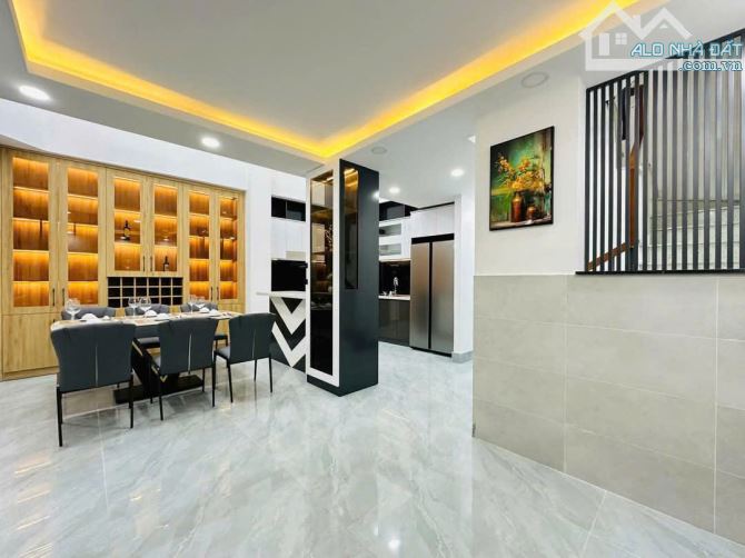 Bán nhà trệt lửng 2 lầu ST hẻm 4,5m Full nội thất Phạm Văn Chiêu giá 5,95 tỷ TL - 1