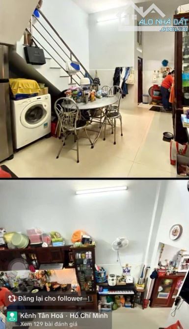 🏡Nhà Hẻm 4m, Khuôn Việt, Quận Tân Phú - 4x13m, 1 Lầu Đúc BTCT 3PN 2WC Giá 5.3 Tỷ TL - 1