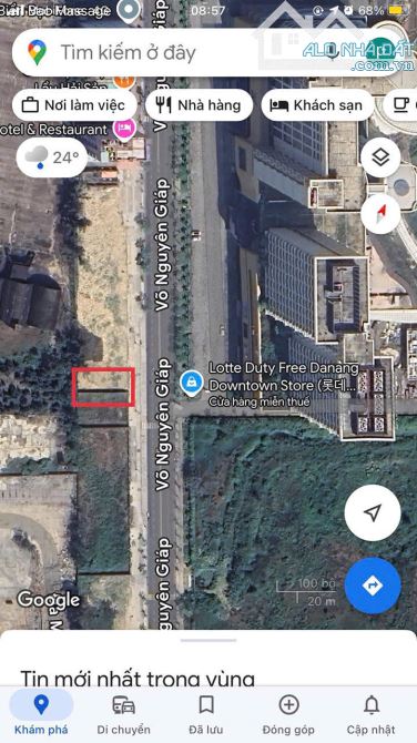 Bán Đất Mặt Tiền Chính Biển Võ Nguyên Giáp Đối Diên Lotte Mall. Ngang 12m Giá 31ty5 - 1