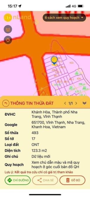 Bán Lô Đất Đường Quy Đông ngay trung tâm xã Vĩnh Thạnh. - 1