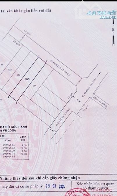 Đất 5x25m Full Thổ Cư Không Lộ Giới Đường Phan Văn Hớn Bà Điểm Giá 5.3 Tỷ - 2