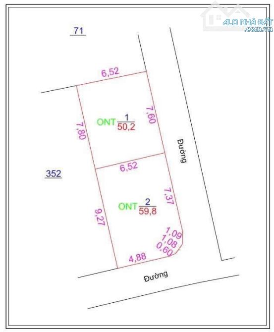 Cần bán 50,2m đất Hoà bình thượng Tân tiến - 2