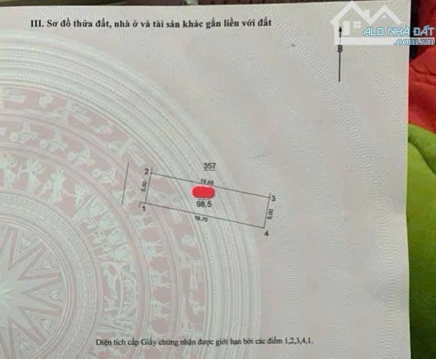 198 VỊ TRÍ ĐẮC ĐỊA SINH LỜI CỰC ĐỈNH ,CỔ DƯƠNG TIEN TIÊN DƯƠNG ĐA DT99M2 GIÁ CHỈ 5XTY - 2