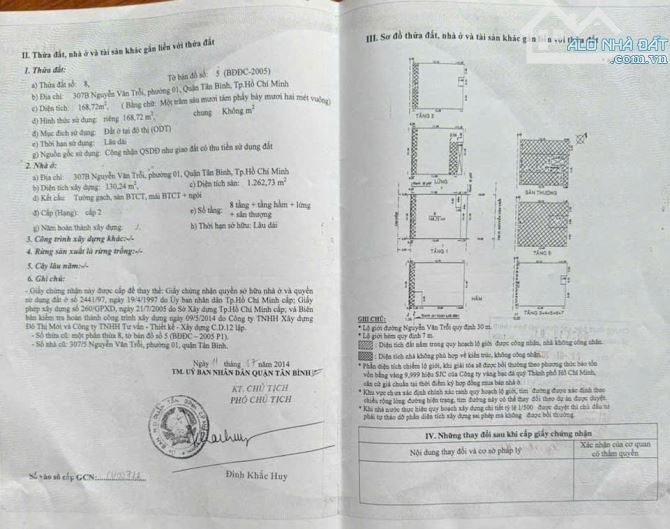 Bán toà nhà 307B Nguyễn Văn Trỗi hầm 10 tầng 149tỷ DT 11x16 CN169m2 - 2