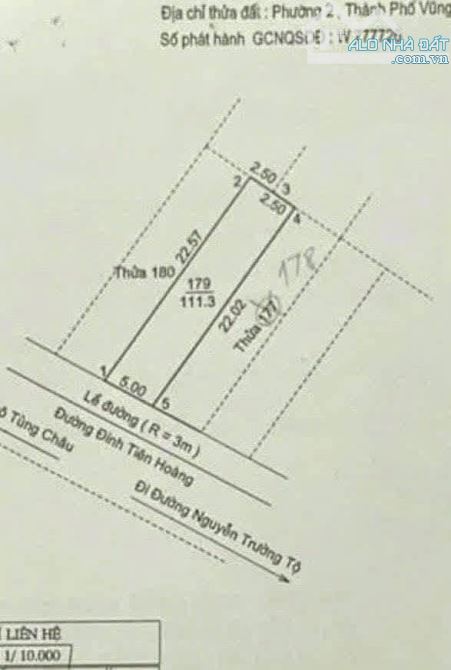 BÁN 2 LÔ ĐẤT MẶT TIỀN ĐƯỜNG ĐINH TIÊN HOÀNG – P2, TP. VŨNG TÀU. GIÁ 30 TỶ - 2
