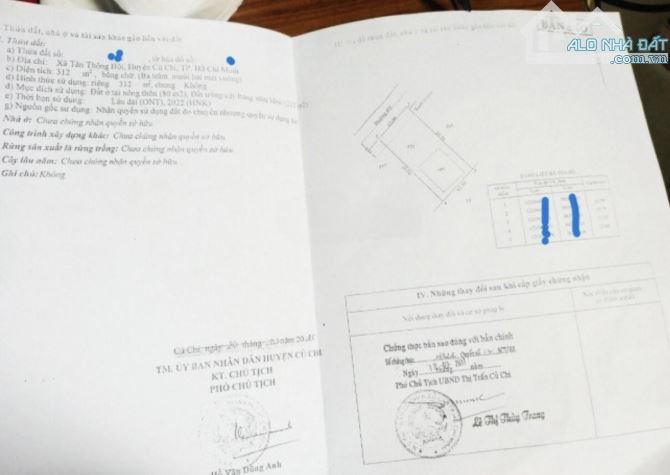 Bán đất tại Nguyễn Thị Se, 318m2, xã Tân Thông Hội, Củ Chi, HCM, giá 700Tr SHR - 3