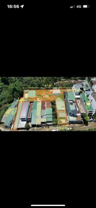 CẦN BÁN 1.200m2 ĐẤT NGAY TRUNG TÂM THÀNH PHỐ GIÁ 9,8 TỶ  Diện tích:1200m2 thổ cư: 100m - 3