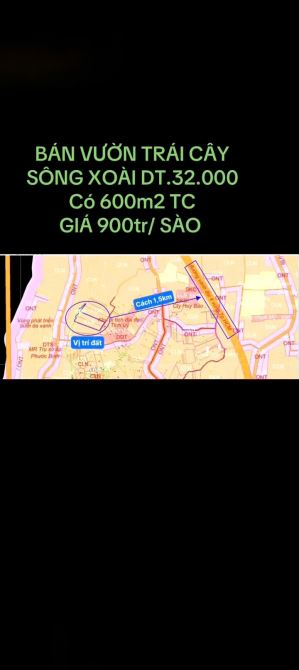 Bán 32.000M2 đất Sông Xoài, Phú Mỹ, BRVT, 600M2 thổ cư chỉ 28 tỷ - 3