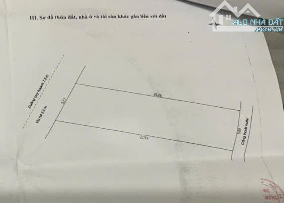 Bán đất MT đường Tân Thái 10 (đường 7m5) cạnh chợ Mân Thái, DT 105,5m2 giá 6ty7