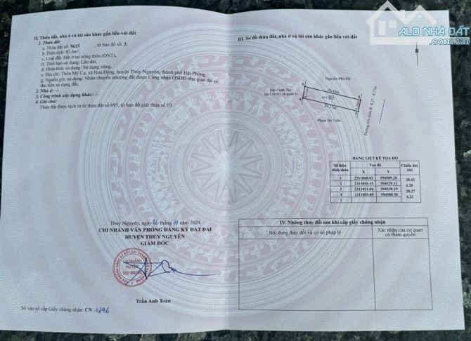 Hàng đẹp tại mặt dường TDP trải nhựa áp phan tại phường Hoa Động