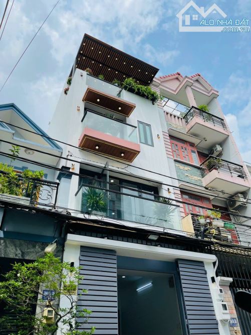 Nhà đẹp vuông vức. 80m² gần Vạn Hạnh mall xây 1 trệt 2. Hẻm oto 7m thoáng, giá 4 tỷ 350