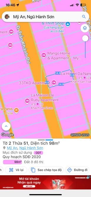 Bán lô đất biển Trần Khánh Dư, giá chính chủ gửi bán. - 1