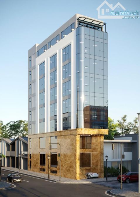 Bán tòa nhà văn phòng 9 tầng mặt phố Quang Trung DT 170m2  lô góc 3 mặt thoáng. - 1