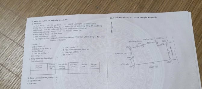 Bán đất 97,7m2 khu đấu giá Kiến Thiết, Sở Dầu, Hồng Bàng giá 48,5tr/m2 - 1