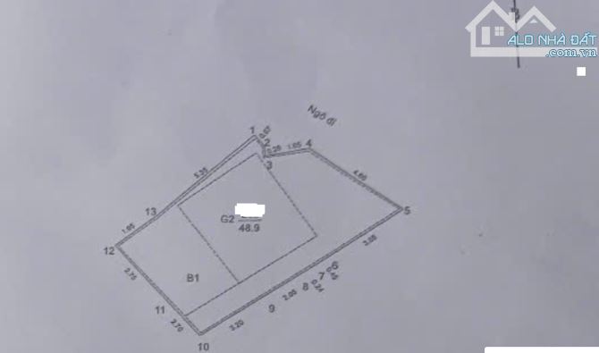 Bán nhà 2 tầng Cảm Hội, Đông Mác, Hai Bà Trưng, Gần Nguyễn Cao, Lò Đúc. 49m2, 8,6 Tỷ - 1