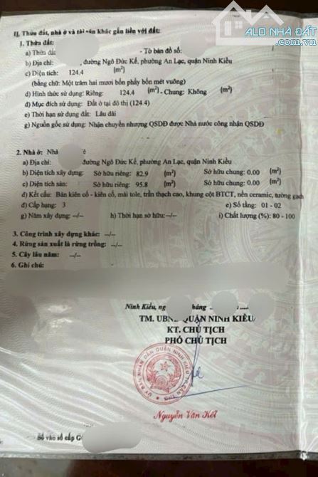 Bán nhà trệt lửng 2 mặt tiền đường Ngô Đức Kế 11,2 tỷ , Q Ninh Kiều, TP Cần Thơ - 1
