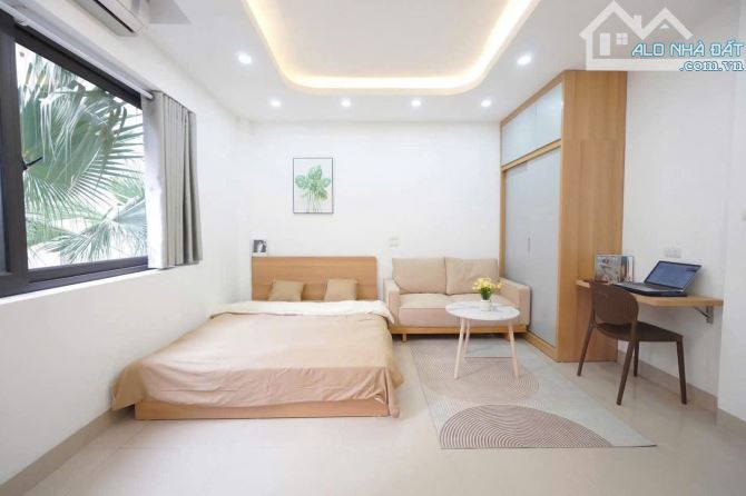 Tòa Căn Hộ Dịch Vụ phố Hồ Tùng Mậu, 50m2, 8 tầng, ngõ ô tô, 14 phòng, DT 80tr/tháng - 1