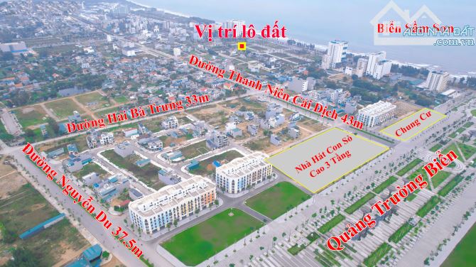 BÁN GẤP LÔ ĐẤT GÓC ĐẸP DUY NHẤT ĐƯỜNG THANH NIÊN, CÁCH BIỂN SẦM SƠN 300M, SỔ ĐỎ TRAO TAY - 1