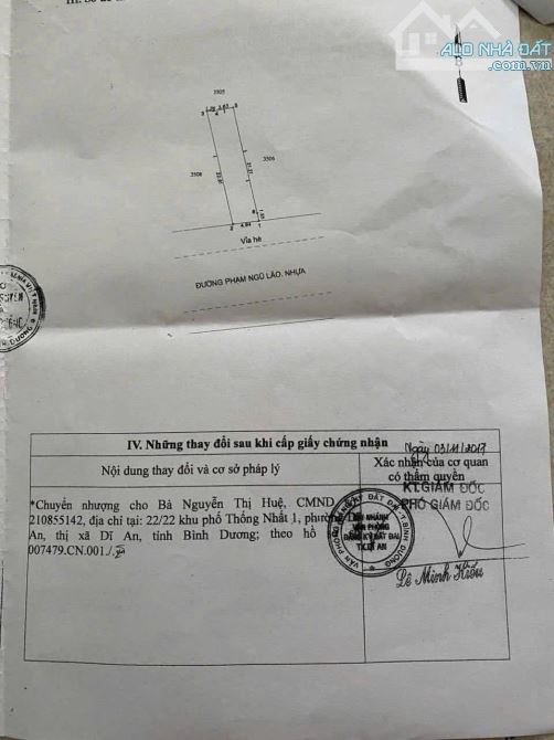 BÁN MẶT TIỀN PHẠM NGŨ LÃO XÓM VĂNG DĨ AN, TIỆN VỪA Ở VUA KINH DOANH, GIÁ 6.8 TI - 1