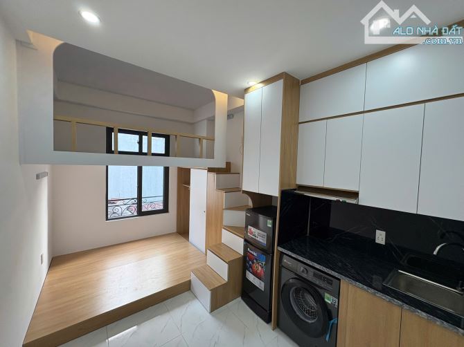 Cho Thuê CCMN 103 Pháo Đài Láng 30m2 Gác Xép + Giường Ban Công Cửa Sổ Giặt Riêng Thang Máy - 12
