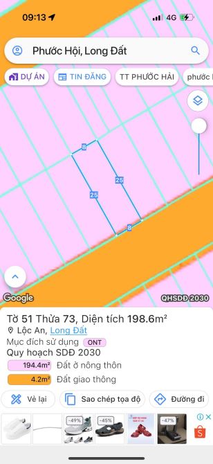 ĐẤT BIỂN LỘC AN - ĐẤT ĐỎ - BRVT  - TRỤC CHÍNH VỈA HÈ - 2