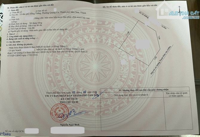 BÁN GẤP LÔ ĐẤT GÓC ĐẸP DUY NHẤT ĐƯỜNG THANH NIÊN, CÁCH BIỂN SẦM SƠN 300M, SỔ ĐỎ TRAO TAY - 6