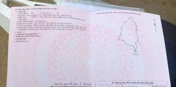 5038m Có 400m Đất Ở, Có Giếng Nước Ngầm, Có Khe Nước Chảy Từ Núi Đá - 7